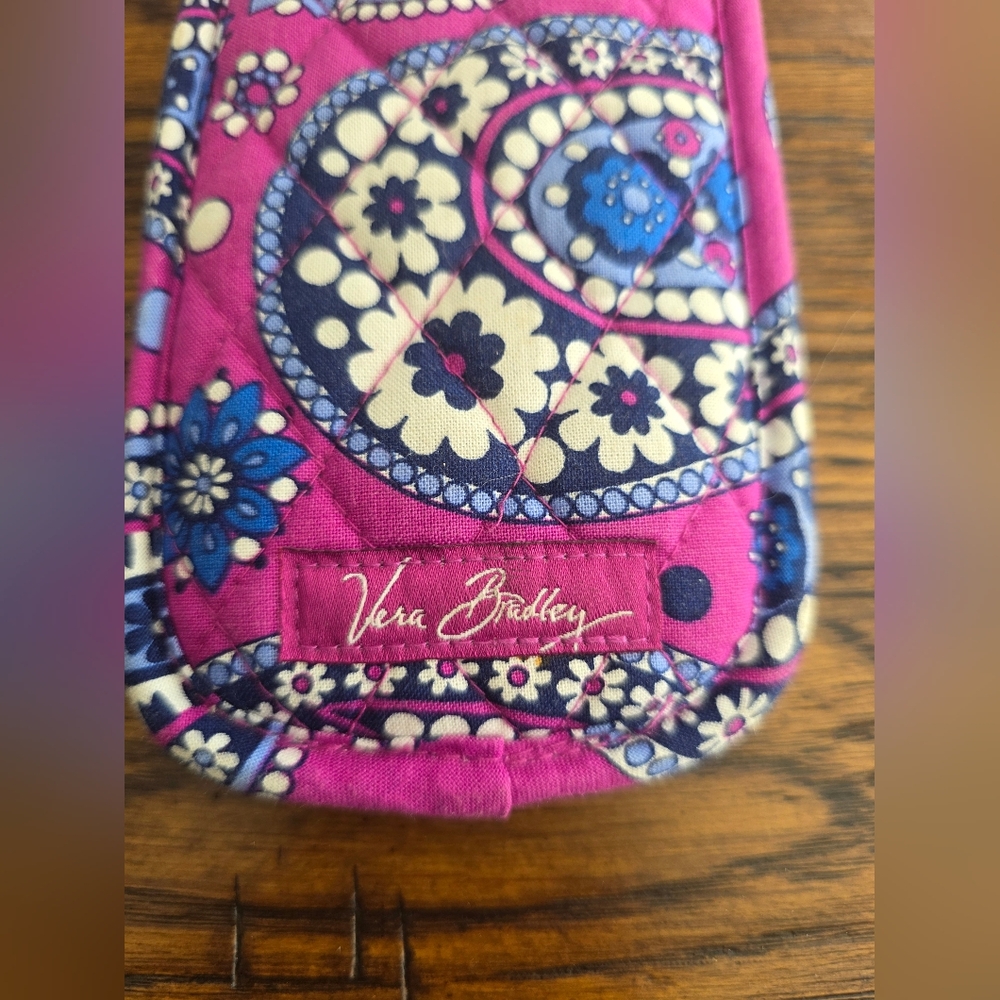 Vera Bradley double Floral Paisley Quilted eyeglass Case - Picture 4 of 4